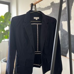 Calvin Klein Cotton Blazer in Navy